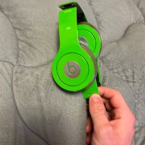 Green beats headphones